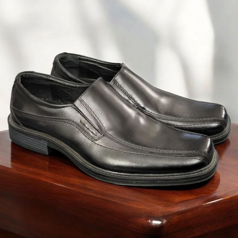 New! G.H. BASS Co. Classic Black Men's Slip-On Shoes Size 10